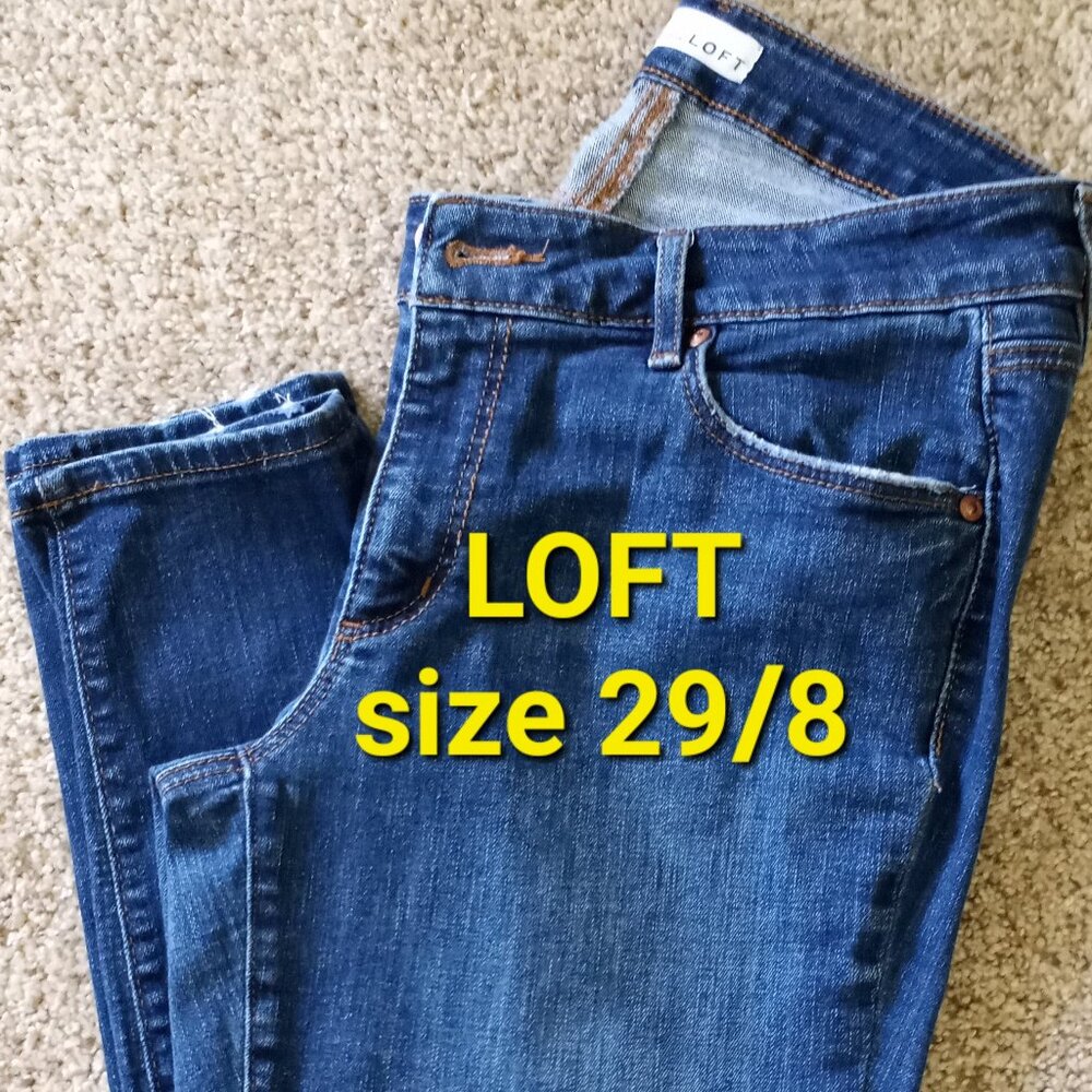 LOFT. Jeans Skinny Crop Womens 29/8